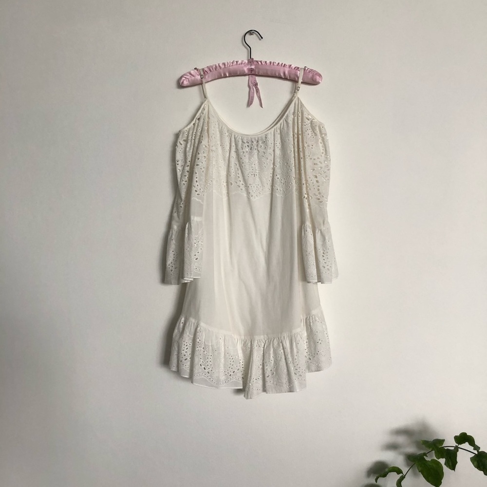 White Off-the-shoulder dress